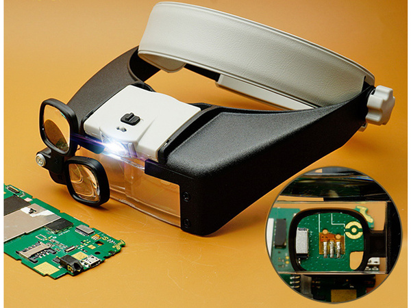 Čelní světlo 2 led precision glasses 1,5x 17x
