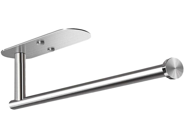 Uchwyt na ręcznik papierowy kuchenny samoprzylepny metalowy srebrny loft