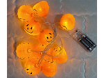 Citrouille 10 led pendante halloween 200cm décoration lumineuse décoration citrouille