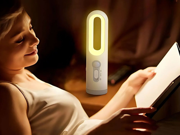Lampka nocna led z czujnikiem ruchu i funkcją latarki bezprzewodowa na usb