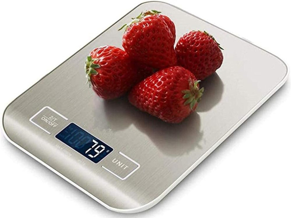 Preciosa pesa de cocina electrónica inteligente 5kg/1g pantalla lcd