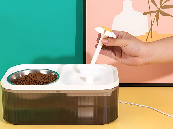 Automata macska itató kutya szökőkút vízszűrő étel tál