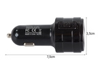 Chargeur fm transmitter mp3 bluetooth 2x usb audio car charger