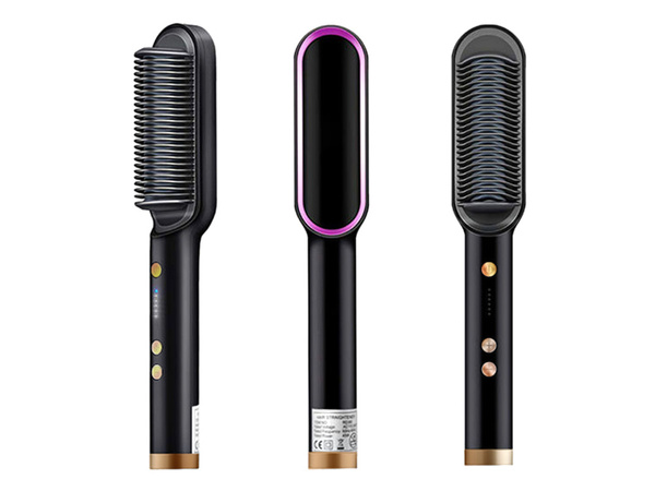 Hair straightener hair straightening brush