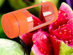 Tragbarer USB-Smoothie-Mixer, kabelloser Eiszerkleinerer mit Trageband