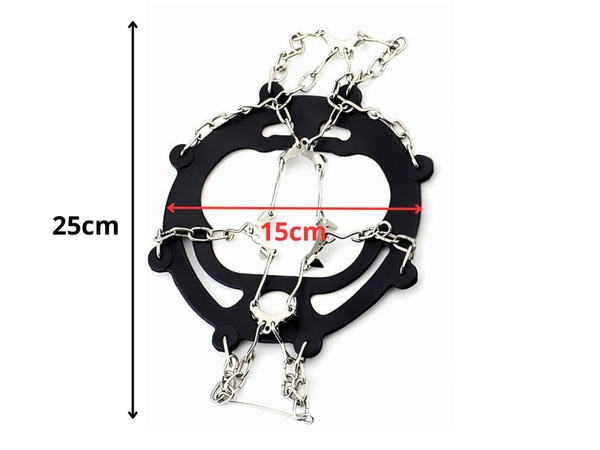 Turistické skoby na topánky v horách hroty reťaze proti skĺznutiu 36-40