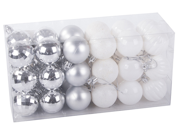 Ziemassvētku eglīšu bumbulīši 3cm set 36gab ziemassvētku eglīšu bumbulīši miscellaneous