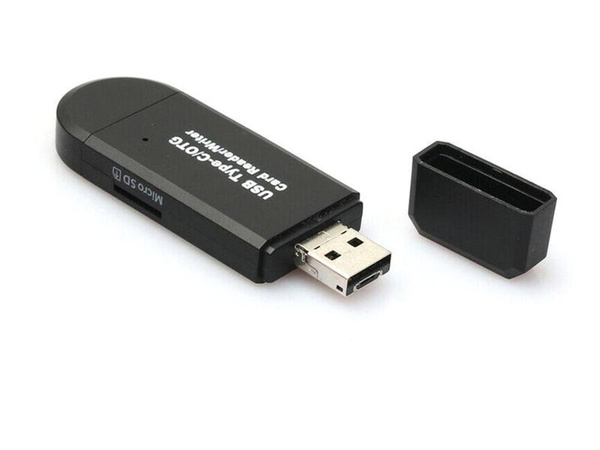 Lector de tarjetas sd microsd tf usb usb-c micro usb 3w1