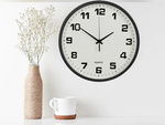 Wanduhr gross berührungslos leise 30 cm runder sekundenzeiger