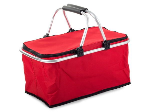 Thermal folding picnic basket insulating shopping basket