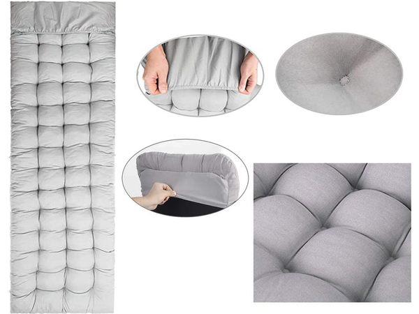 Garden plain landscape push cushion 170x50 cm paksuselt tepitud istumisalustusega