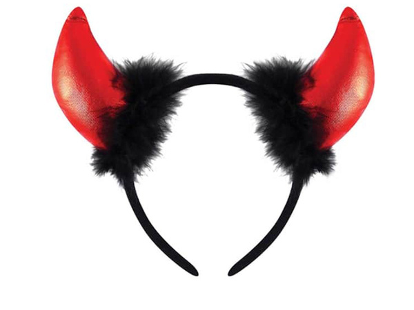 Čelenka diabolské rohy halloween karneval
