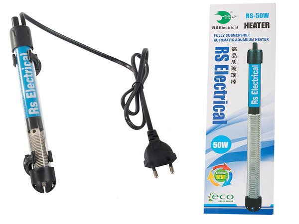 Akvariumo šildytuvas 50w temperatūros kontrolės termostatas efektyvus 50l šildymas