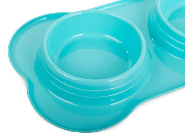 Bol dublu pentru hrană pentru câini/ pisici 400ml x 2