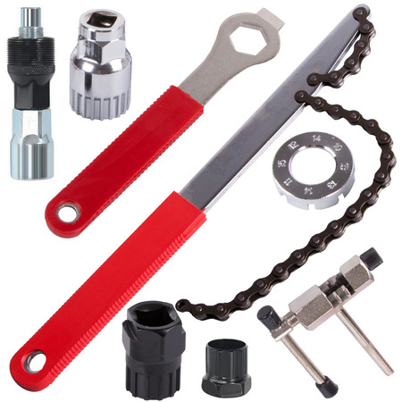 Kit d'outils pour bicyclette clé de chaîne de manivelle pignon libre
