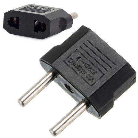 Adaptateur de fiche adaptateur polonais pour prise universelle 125v - 250v 6a