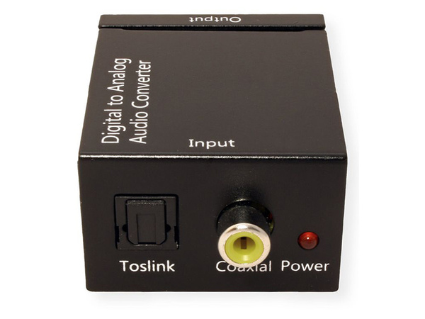 Conversor óptico toslink spdif a 2x cinch rca