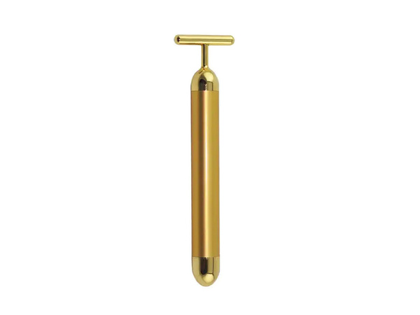 Barre d'or vibrant masseur facial