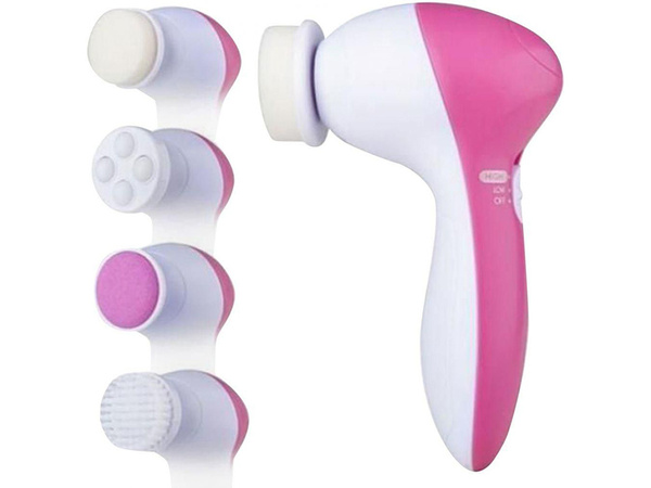 Brosse de massage électrique 5 en 1 pour le nettoyage de la peau
