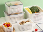 Кухонные контейнеры для продуктов с корзинкой контейнер с уплотнением 4 шт.