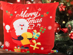 Housse de coussin de noël 45x45 pour noël cadeaux mickey de noël