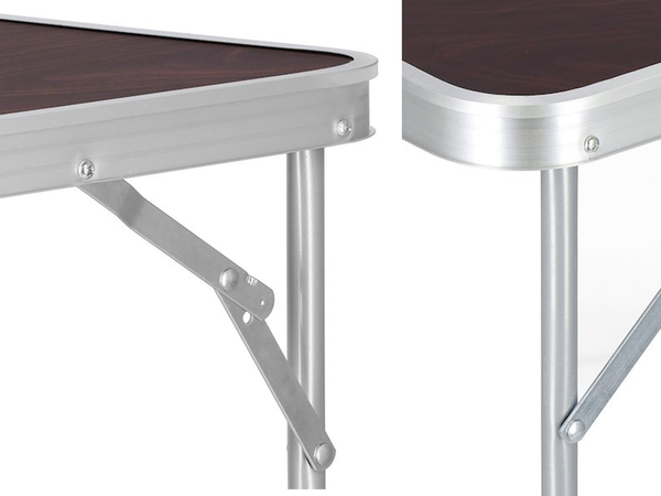 Záhradný kempingový skladací cestovný stôl na balkónový piknik