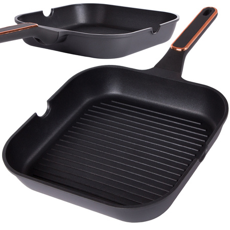 Grill serpenyő indukciós tapadásmentes 28cm