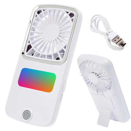 Ventilátor ventilátor mini kézi hordozható rgb akkumulátor