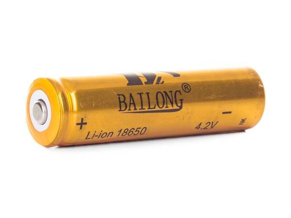 Bailong újratölthető li-ion 18650 4.2v cella