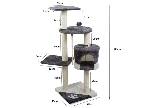 Drapak dla kota drzewo domek legowisko wieża 111cm