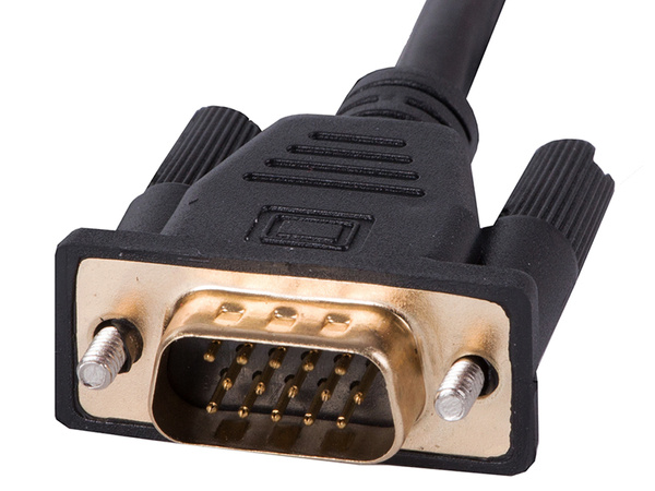 Kábel vga - hdmi 1.3m arany full hd csatlakozók d-sub kábellel