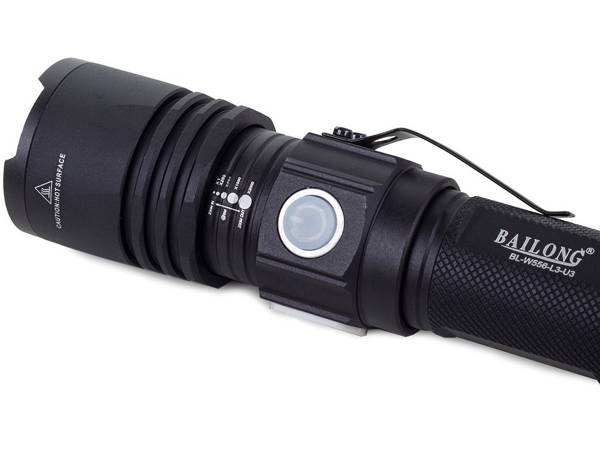 Taktikai bailong cree led xm-l3-u3 usb zseblámpa