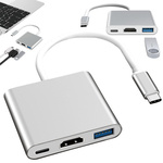 Adapter 3in1 hub usb-c usb 3.0 hdmi 4k adapter