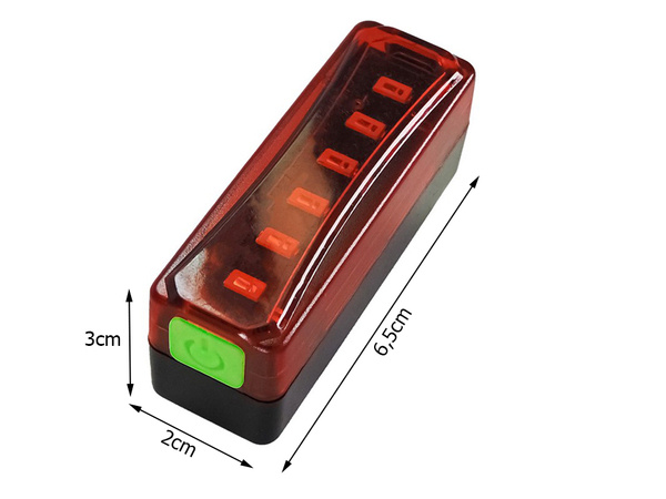 Aizmugurējā velosipēda led gaismas usb velosipēdu gaisma