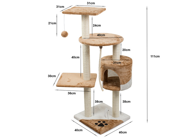 Drapak dla kota drzewo domek legowisko wieża 111cm