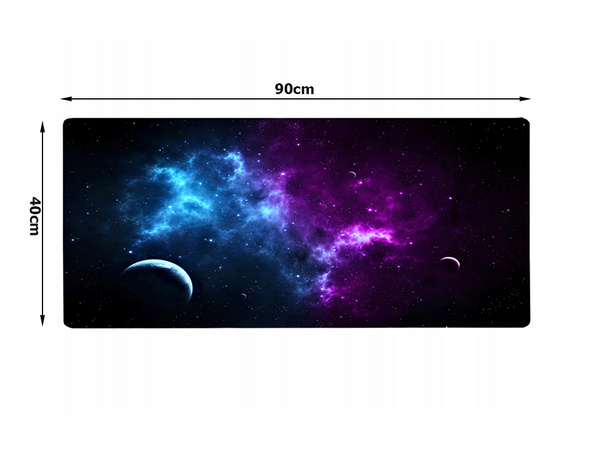 Gaming desk pad xxl cosmos stars 90x40 thick mousepad