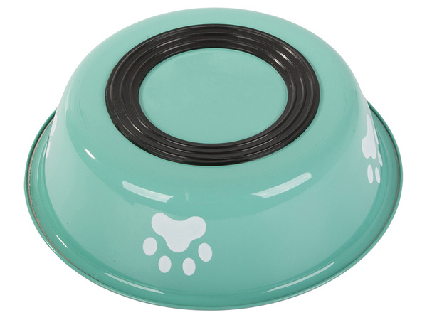 Metālis anti-slipping dog cat food water bowl 150ml