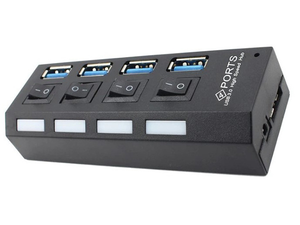 Sadalītājs hub usb portu sadalītājs 4x usb 3.0