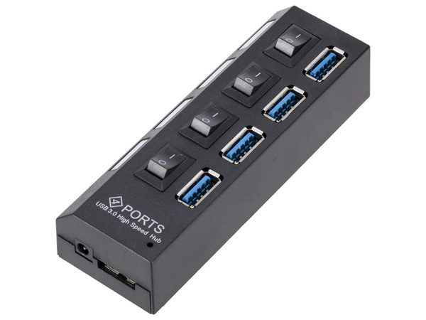 Sadalītājs hub usb portu sadalītājs 4x usb 3.0