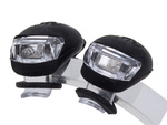 Bike light 2 led front light 2 gab silikona ūdens izturīgs