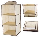 Garderobes organizators piekaramais plaukts ar 3 plauktiem 60cm