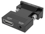 Pārveidotājs adapteris no hdmi uz vga d-sub audio