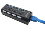 Sadalītājs hub usb portu sadalītājs 4x usb 3.0