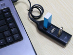 Usb koncentrators 4 portu sadalītājs usb 2.0 sadalītājs