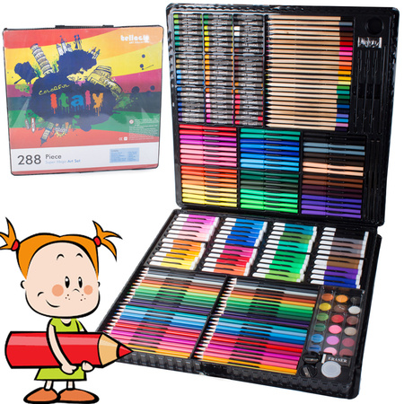 Artistic painting set in case 288 vnt.