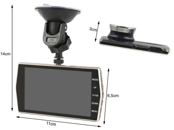 Full hd automobilinė kamera su lcd ekranu, atbulinės eigos vaizdo registratorius