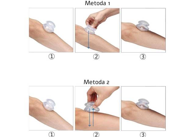 Kiniški anticeliulitiniai masažiniai guminiai burbuliukai 4 vnt.