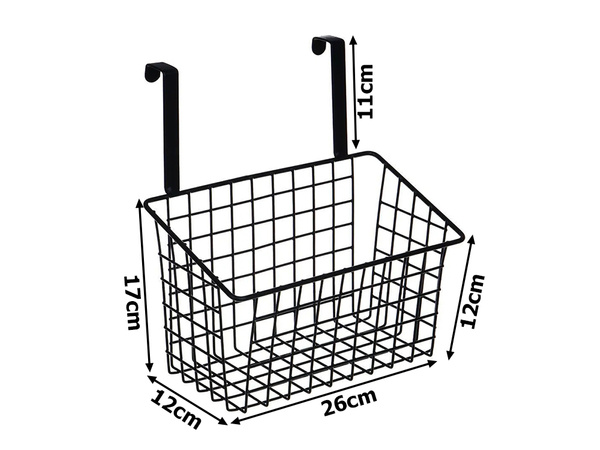 Krepšelis metalinis durelėse kabantis organizatorius virtuvės pakabinama lentyna