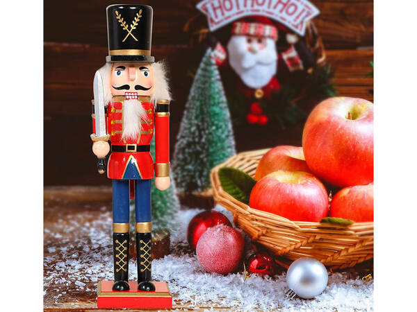 Nutcracker kareivis dewniany dekoratyvinė kalėdinė figūrėlė dovana