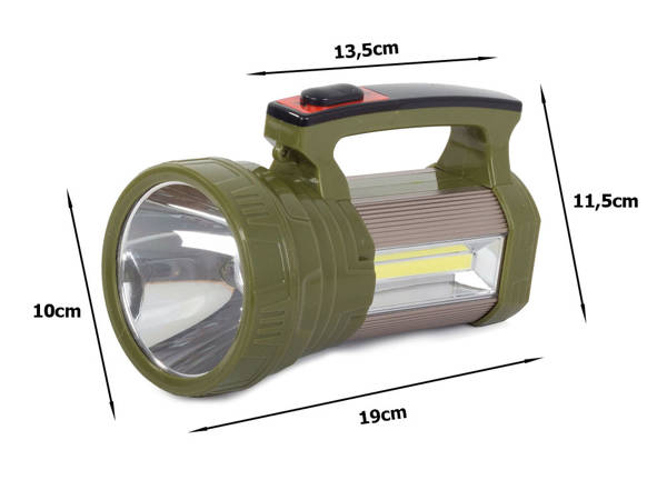 Searchlight power bank saulės led xm-l l2 cob